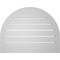Ekena Millwork Round Top Surface Mount PVC Gable Vent: Functional, w/ 2"W x 1-1/2"P Brickmould Frame, 26"W x 20"H GVPRT26X2002SF - alternate 2